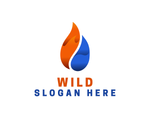 Temperature - Hot Cold Thermal logo design