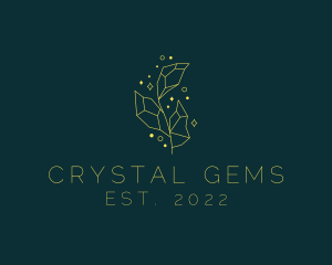 Sparkling Crystal Plant logo design