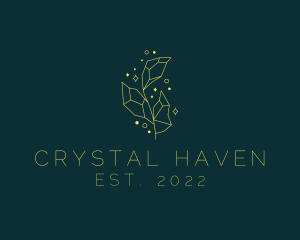 Sparkling Crystal Plant logo design