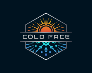 Heat Cold Air Conditioning logo design