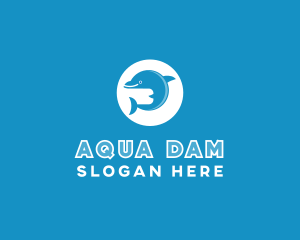 Blue Ocean Dolphin logo design