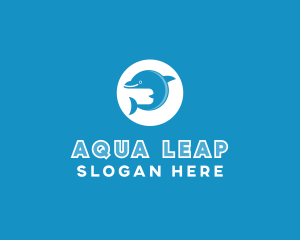 Blue Ocean Dolphin logo design