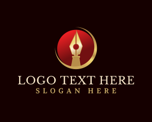 Publish - Premium Writing Pen logo design
