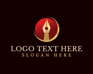 Premium Writing Pen Logo