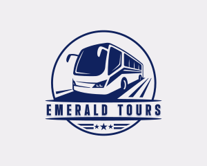 Tourism Bus Vehicle logo design