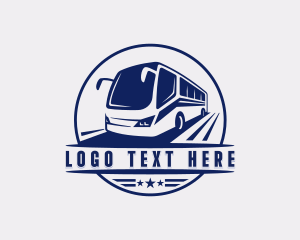 Bus Tour - Tourism Bus Vehicle logo design