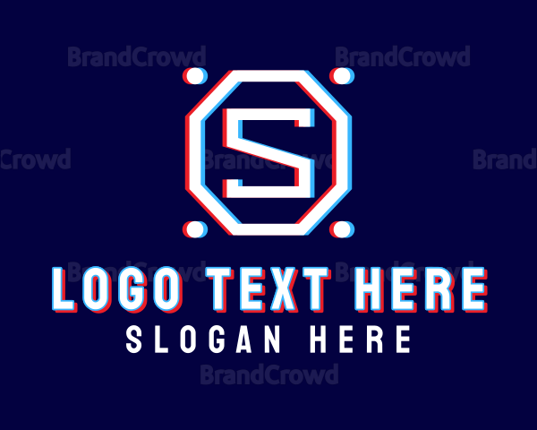 Static Motion Letter S Octagon Logo