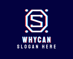 Web Host - Static Motion Letter S Octagon logo design