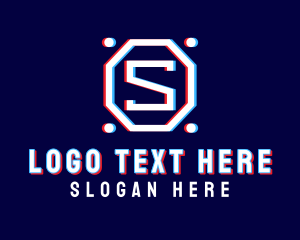 Static Motion Letter S Octagon Logo