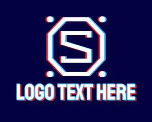 Static Motion Letter S Octagon logo design