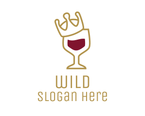 Nightclub - Royal Wine Glass logo design
