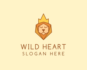 Endangered - Royal Wild Lion logo design