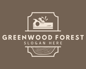 Forestry - Carpentry Wood Planer logo design