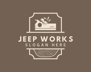 Carpentry Wood Planer logo design