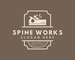 Carpentry Wood Planer logo design