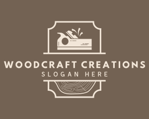 Carpentry Wood Planer logo design