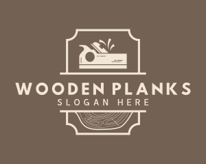 Carpentry Wood Planer logo design