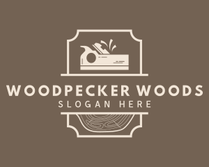 Carpentry Wood Planer logo design