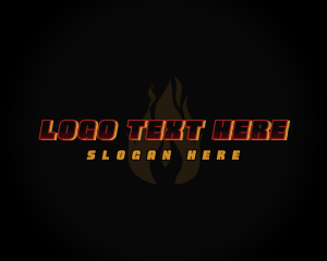 Hot Fire Flame logo design