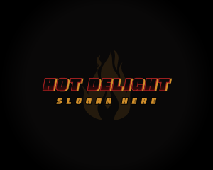 Hot Fire Flame logo design