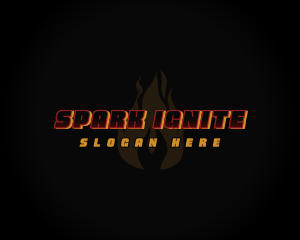 Hot Fire Flame logo design