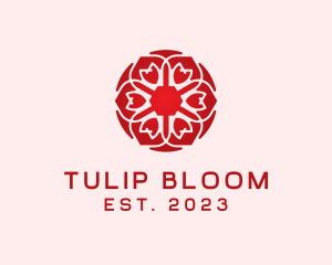 Tulip - Symmetrical Tulip logo design