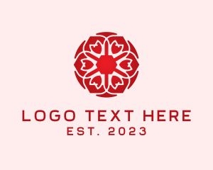 Symmetric - Symmetrical Tulip logo design