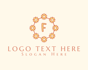 Natural Eco Flower logo design