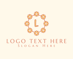 Natural Eco Flower logo design