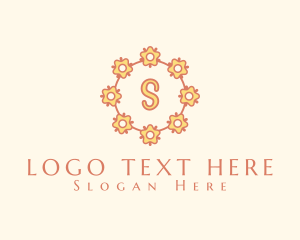 Natural Eco Flower logo design