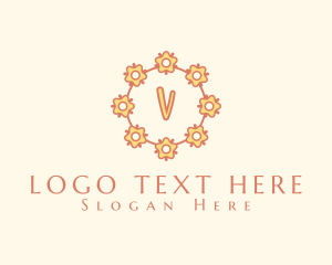 Natural Eco Flower logo design