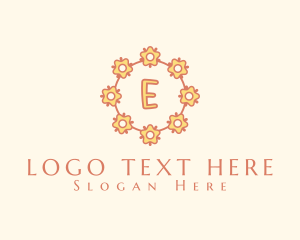 Natural Eco Flower logo design