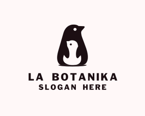 Animal - Parent Penguin Animal logo design