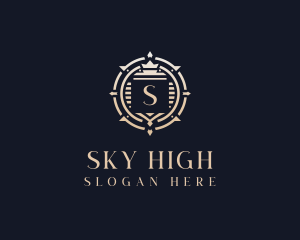 High End Regal Crest logo design