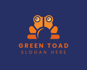Toad - Sunny Frog Animal logo design