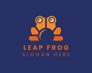 Frog - Sunny Frog Animal logo design