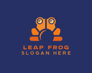 Sunny Frog Animal  logo design