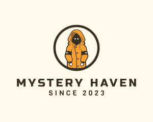 Mysterious Hoodie Raincoat logo design