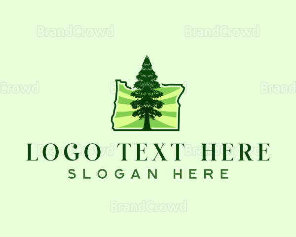 Oregon Tree Douglas Fir Logo