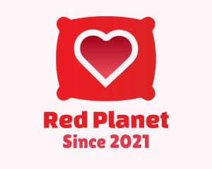 Red Pillow Heart  logo design