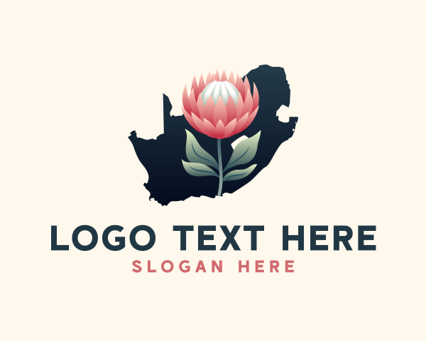 Kenya - South Africa Flower logo design