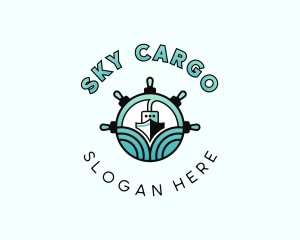 Steer Sea Ship  logo design