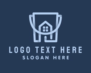 Cleaning Services - House Cleaning Bucket logo design