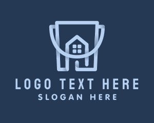 Gradient - House Cleaning Bucket logo design