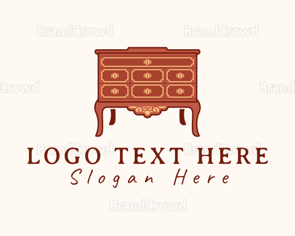 Antique Dresser Cabinet Logo