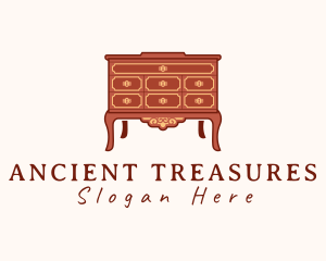 Antique Dresser Cabinet logo design