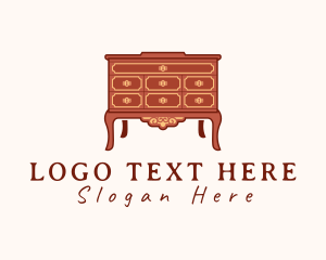 Antique Dresser Cabinet Logo