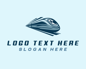 Tram - Fast Train Transportation logo design