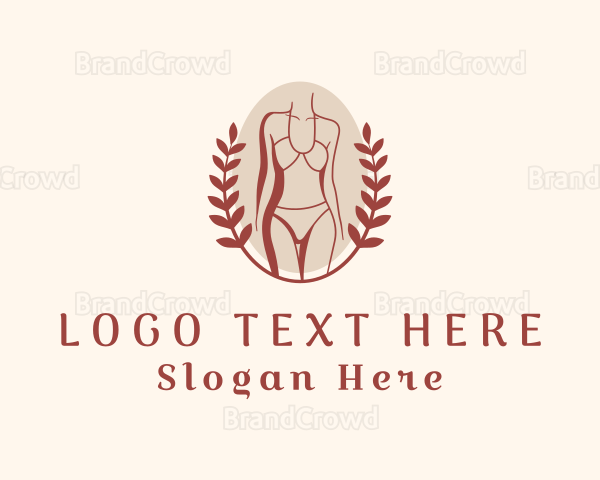 Sexy Lady Lingerie Model Logo
