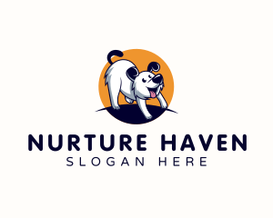 Fostering - Dog Pup Veterinary logo design